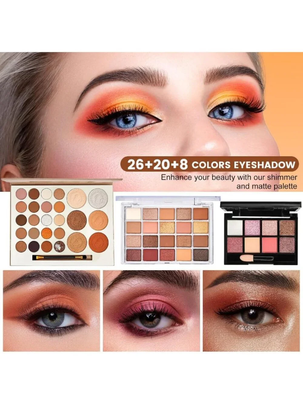 Complete Makeup Kit for Women - Essential Gift Set with Foundation, Eyeshadow